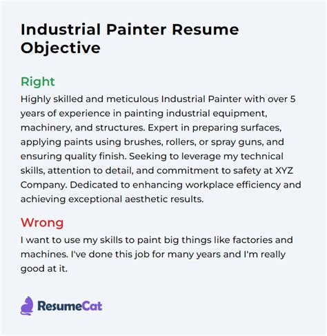 Top 17 Industrial Painter Resume Objective Examples