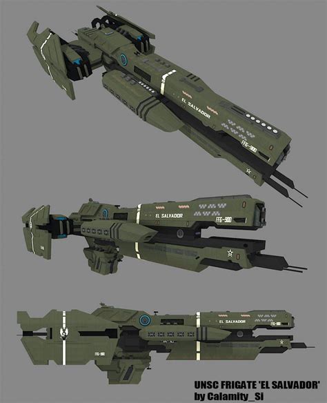 UNSC FRIGATE - 'EL SALVADOR' by calamitySi | Starship concept ...