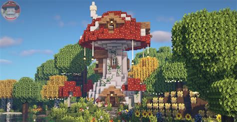 Cute Mushroom House in Minecraft