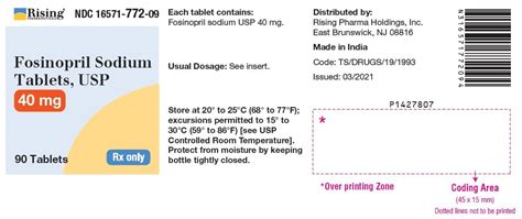 Fosinopril - FDA prescribing information, side effects and uses