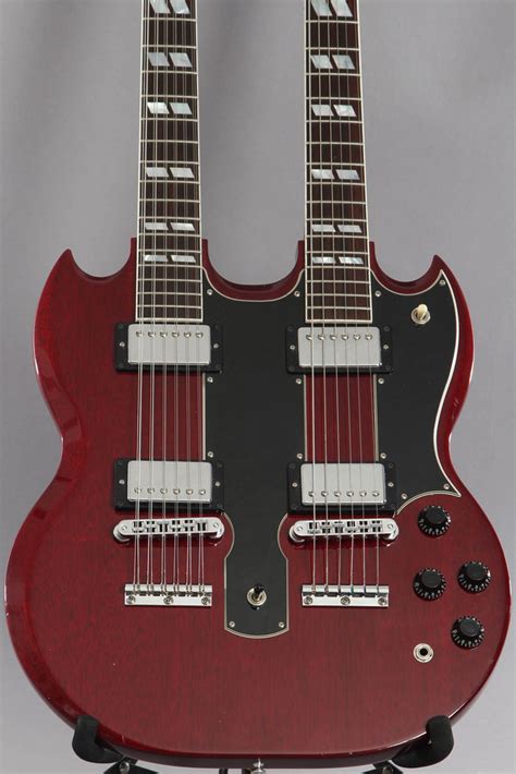 2001 Gibson Custom Shop EDS-1275 Sg Double-Neck Heritage Cherry Electr ...