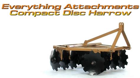 Everything Attachments Xtreme Duty Compact Disc Harrow - YouTube