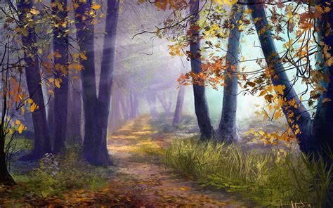 art, Autumn, Forest, Autumn Wallpapers HD / Desktop and Mobile Backgrounds