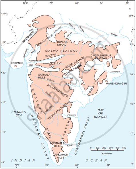 The Peninsular Indian Plateau | Shaalaa.com