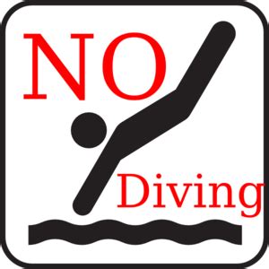 No Diving Clip Art at Clker.com - vector clip art online, royalty free ...