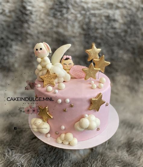 Pink Christening Cake - CakeIndulge PH