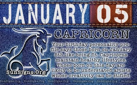 January 5 Zodiac Birthday Horoscope Personality | SunSigns.Org