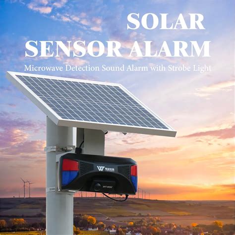 Smart Outdoor Solar Alarm Infrared Human Alarm Sensor Motion Wireless ...