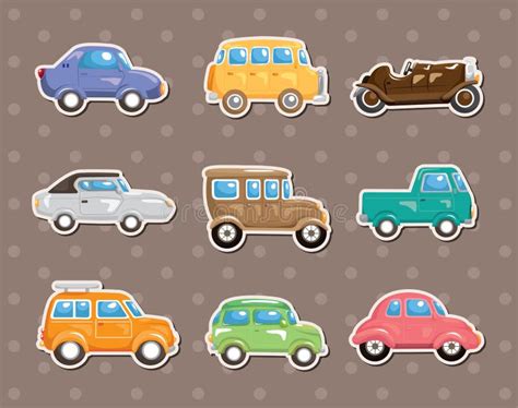 Set of Cartoon Different Cars Stock Vector - Illustration of traffic ...