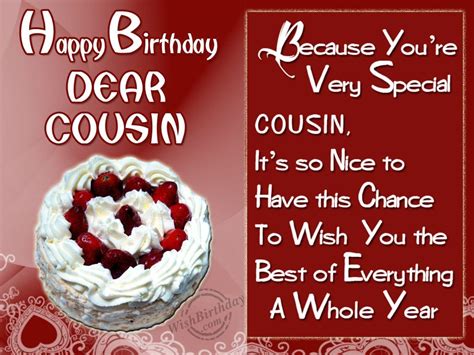 Special Birthday Wishes To Special Cousin - Birthday Wishes, Happy ...