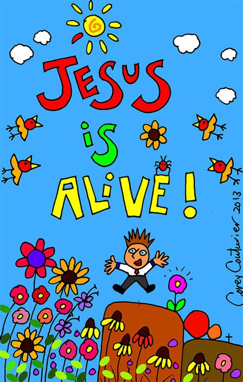 Jesus is Alive Digital Art by Corey Couturier