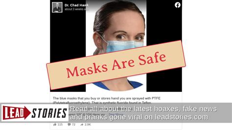 Fact Check: PTFE Sprayed On Blue Masks Does NOT Cause Symptoms Similar ...