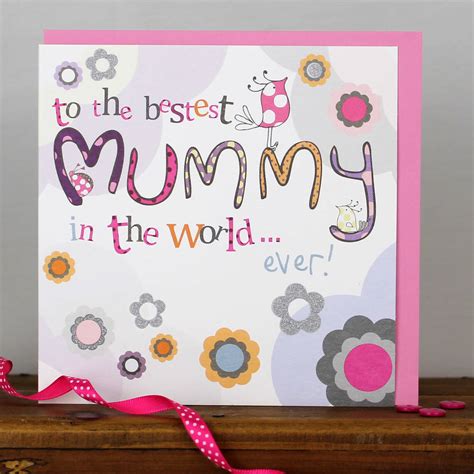 happy birthday mummy card by molly mae | notonthehighstreet.com