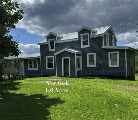 Under $100K Sunday - Circa 1920 New York Farmhouse For Sale on 6.6 ...