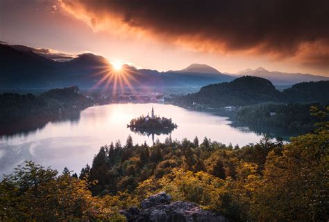 Bled Sunrise - Lake Bled, Slovenia | Sunrise lake, Sunrise, Lake bled