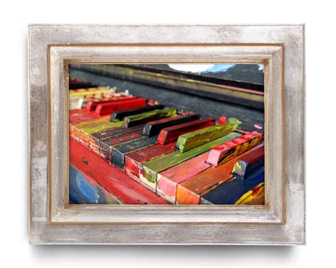 Gorgeous Piano Keys in Colors Music Studio Print Wall Art or | Etsy