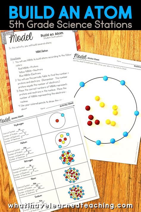 Atoms and Molecules Science Activities for 5th grade | Science stations ...