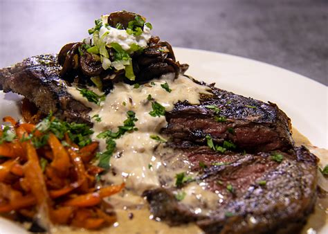 Steak with Gorgonzola Sauce - A Pinch of Salt Lake