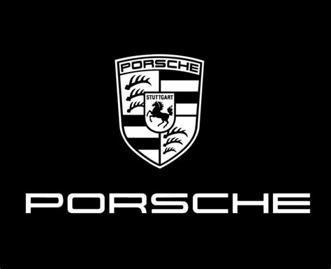 Download Porsche Logo Brand Symbol With Name White Design German Car ...