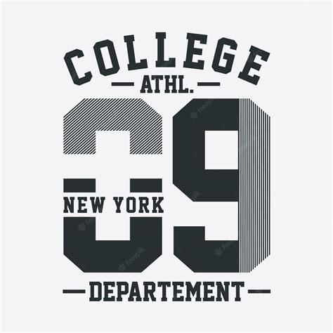 Premium Vector | College style vintage tee graphic vector art