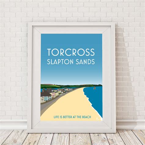 Torcross, Devon Vintage/art Deco Style Design Birthday/wedding Gift ...