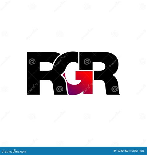 Letter RGR Simple Monogram Logo Icon Design. Stock Vector ...