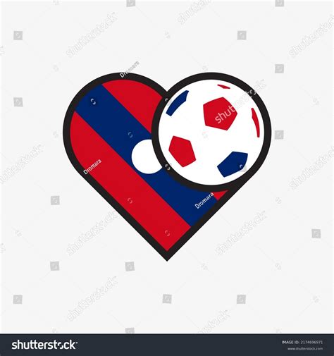 Logo Sticker Love Laos National Football Stock Vector (Royalty Free ...