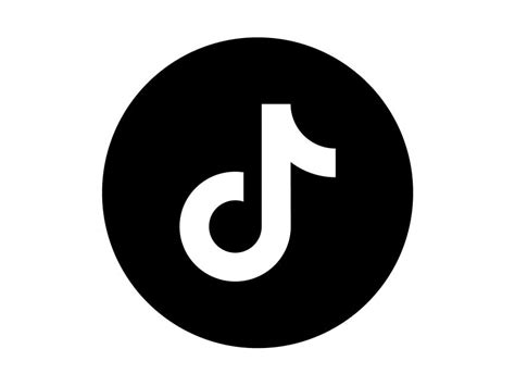 Tiktok Black Round Logo PNG vector in SVG, PDF, AI, CDR format