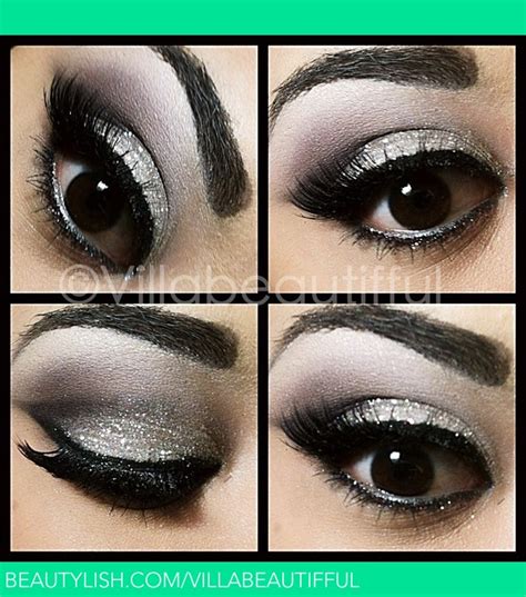 Silver Smokey Glitter Eye | Tiffany V.'s (villabeautifful) Photo ...