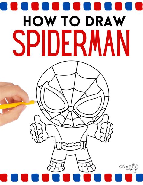 How to Draw Spiderman for Kids - Crafty Morning