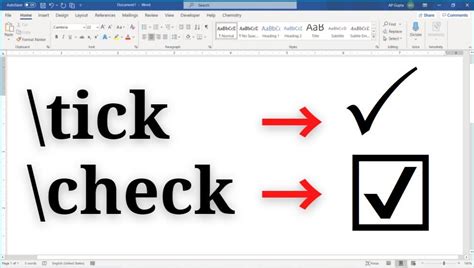 Tick Symbol in Word (🗸 & ☑ ): 4 different ways - PickupBrain: Be Smart