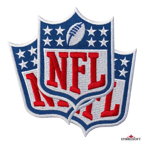 NFL Logo Patch, National Football League Emblem, Size: 2.6 x 3.5 inches ...