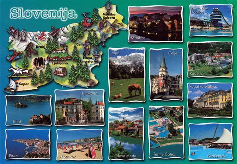 Large travel map of Slovenia | Slovenia | Europe | Mapsland | Maps of ...