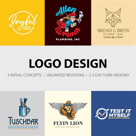 Logo Design Service | 3 Initial Concepts | Unlimited Revisions