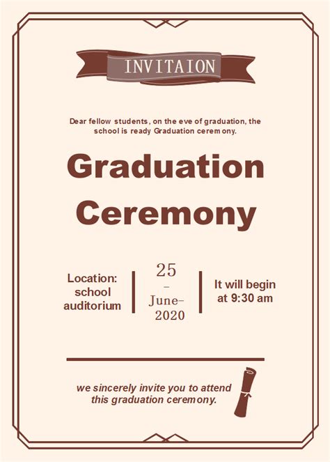 Graduation Ceremony Invitation Letter | Hot Sex Picture