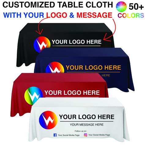 Custom Your Logo Tablecloth Customized Table Cloth With Your - Etsy