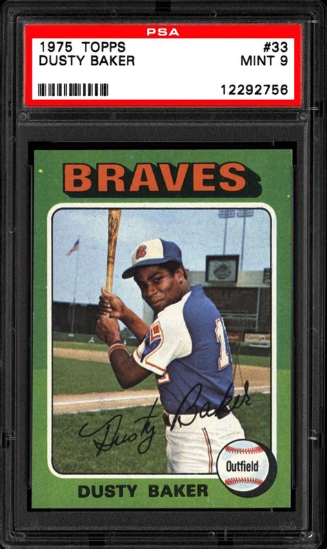 1975 Topps Dusty Baker | PSA CardFacts®