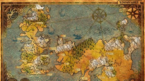 Game Of Thrones Detailed Map