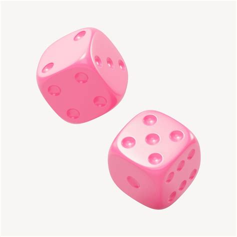 Pink dice, 3D rendering design | Free Photo - rawpixel