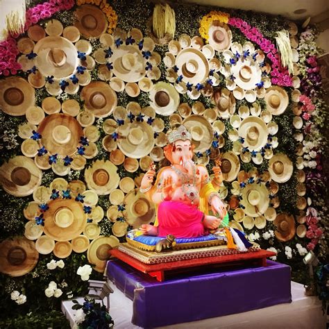 Pin by jitendra solanki on Ganpati decoration ideas | Ganapati ...