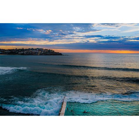 Bondi Beach, Sunrise 2. Sydney Landscape Photography Wall Art Print