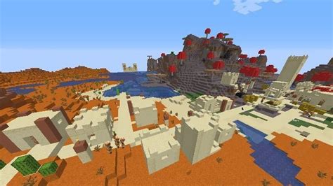 Mushroom Biome and Around Mesa Seed for Minecraft 1.16.4/1.15.2 ...