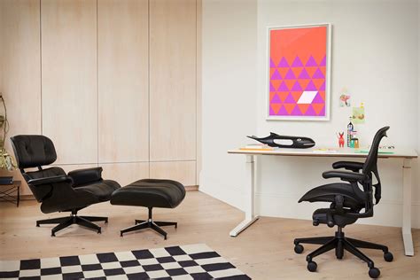 Eames All Black Lounge Chair & Ottoman | Uncrate