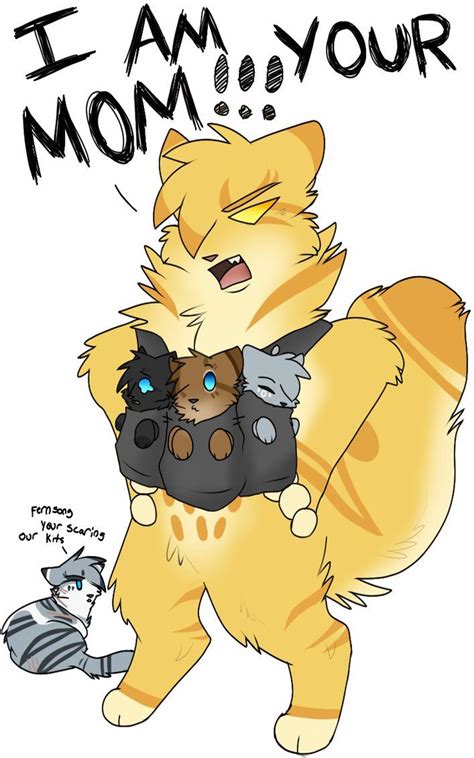 Fernsong and Ivypool, mates/Co-moms😂😂😂😂 | Warrior cats comics, Warrior ...