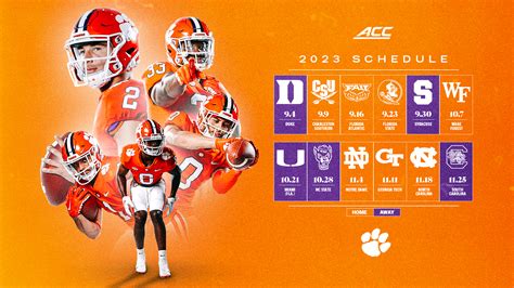 Clemson Announces 2023 Football Schedule – Clemson Tigers Official ...