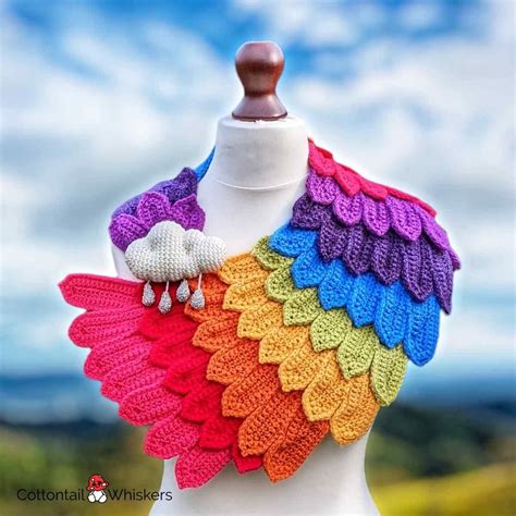 Stunning Rainy Days Shawl Crochet Pattern | Cottontail & Whiskers