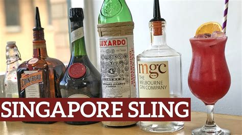 Singapore Sling Cocktail Recipe from the Raffles Hotel, Singapore - The ...