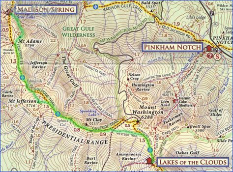 Washington Hiking Trails Map - ToursMaps.com