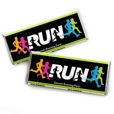 Set The Pace - Running - Personalized Candy Bar Wrapper Track, Cross ...