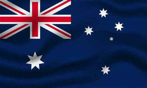 Australia national flag 3d waving banner background 29182495 Vector Art ...